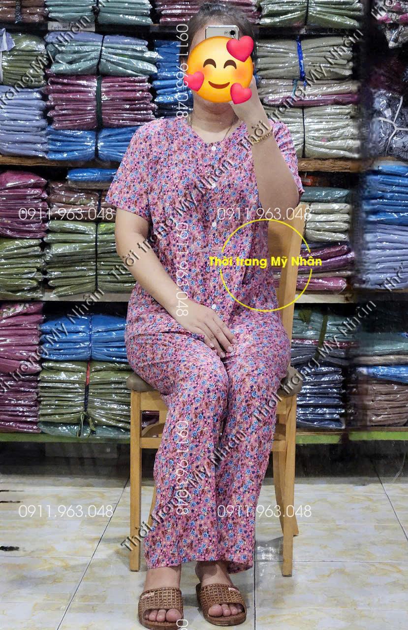 [40-70kg] Đồ bộ bà già tole (tôn) nhung cao cấp chất vải đẹp loại 1 - MYN1757