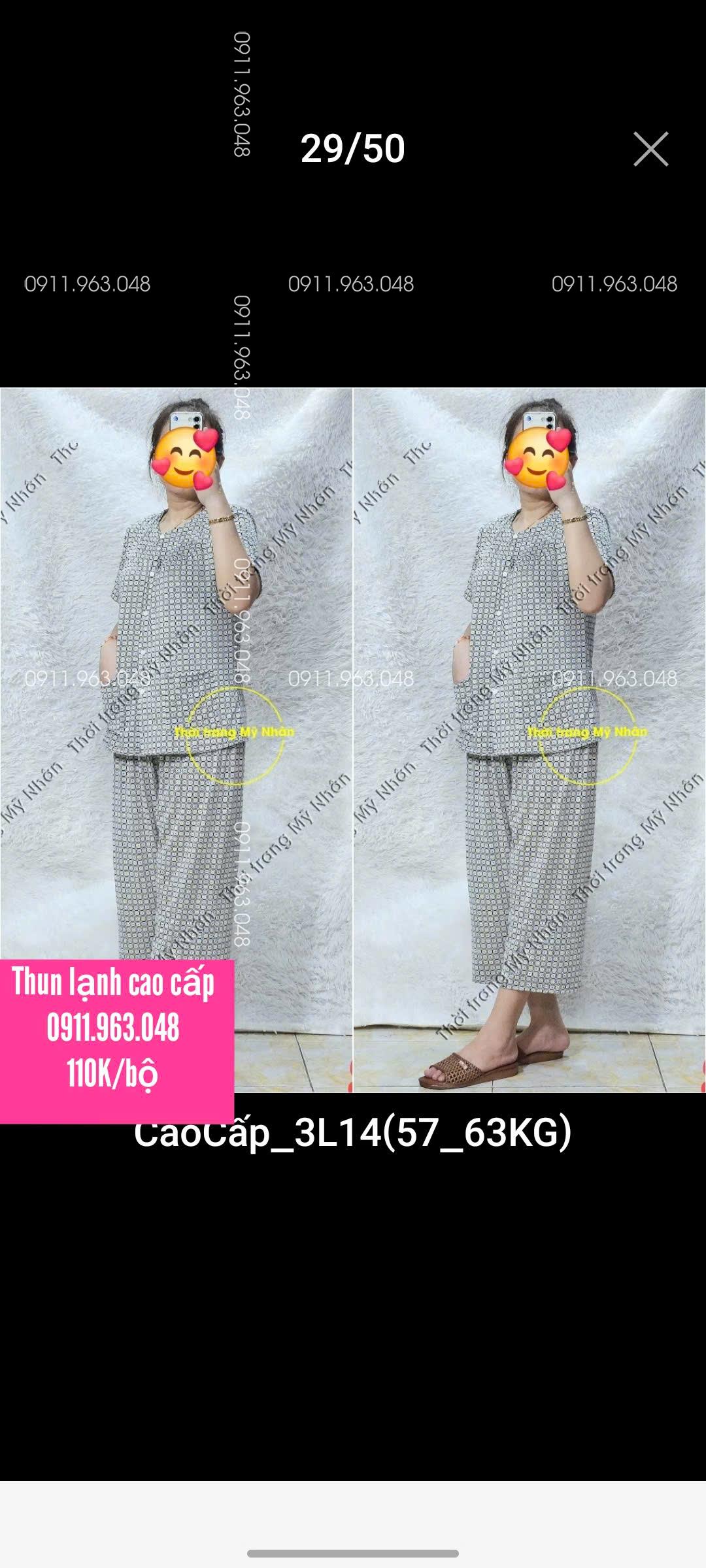 [40-75kg] Đồ bộ bà ba cho bà cài nút có túi quần lửng tay ngắn chất thun lạnh cao cấp - MN1759