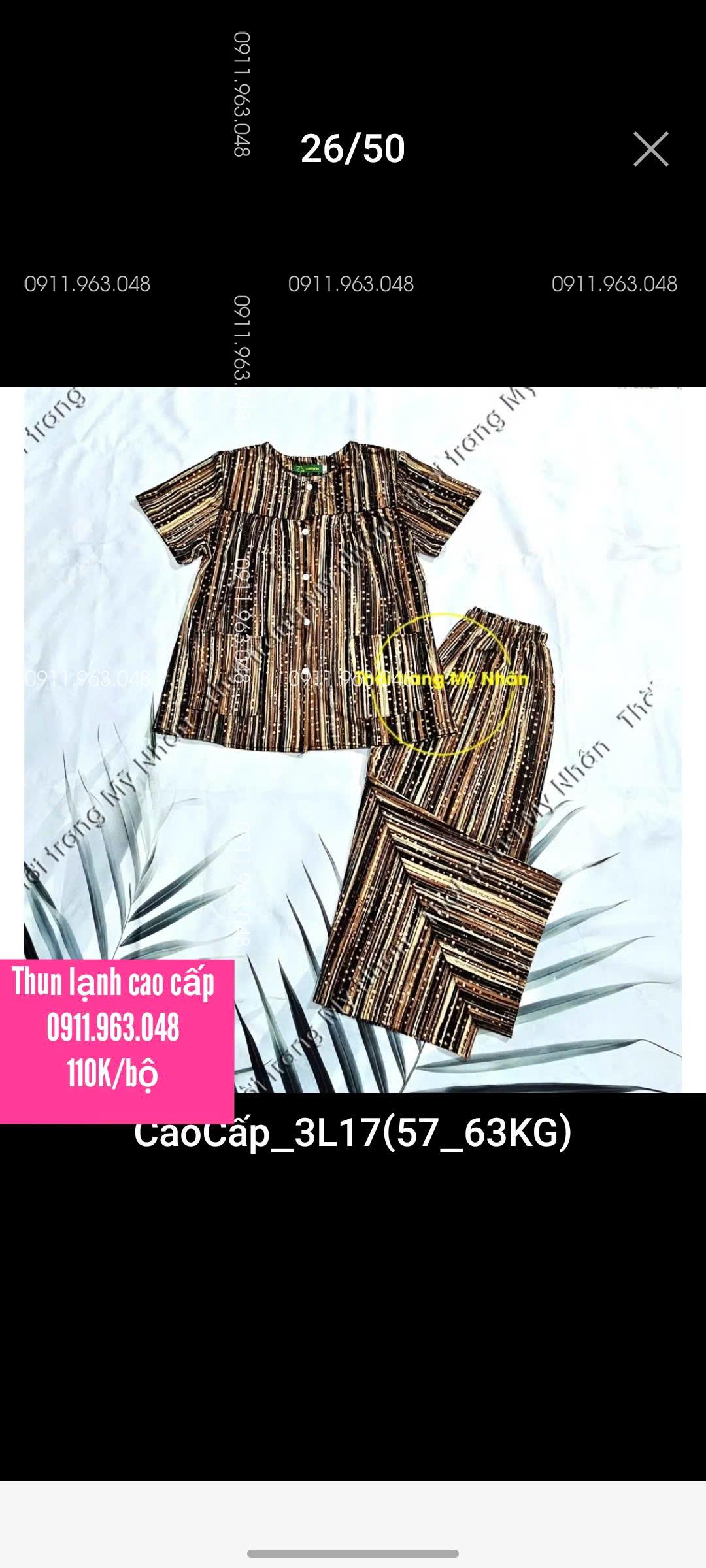 [40-75kg] Đồ bộ bà ba cho bà cài nút có túi quần lửng tay ngắn chất thun lạnh cao cấp - MN1759