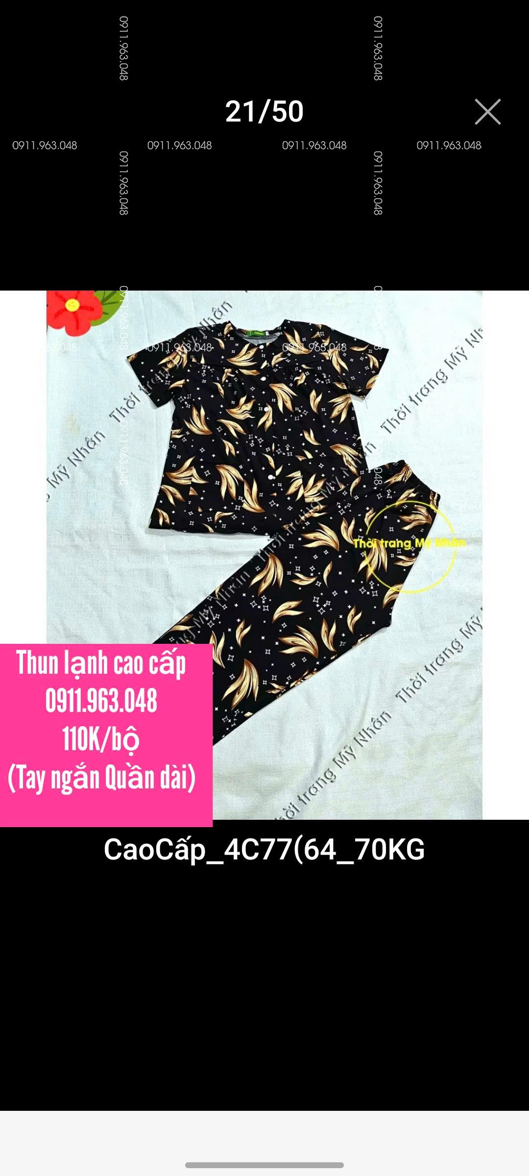[40-75kg] Đồ bộ bà ba cho bà chất vải thun lạnh cao cấp - MN1758