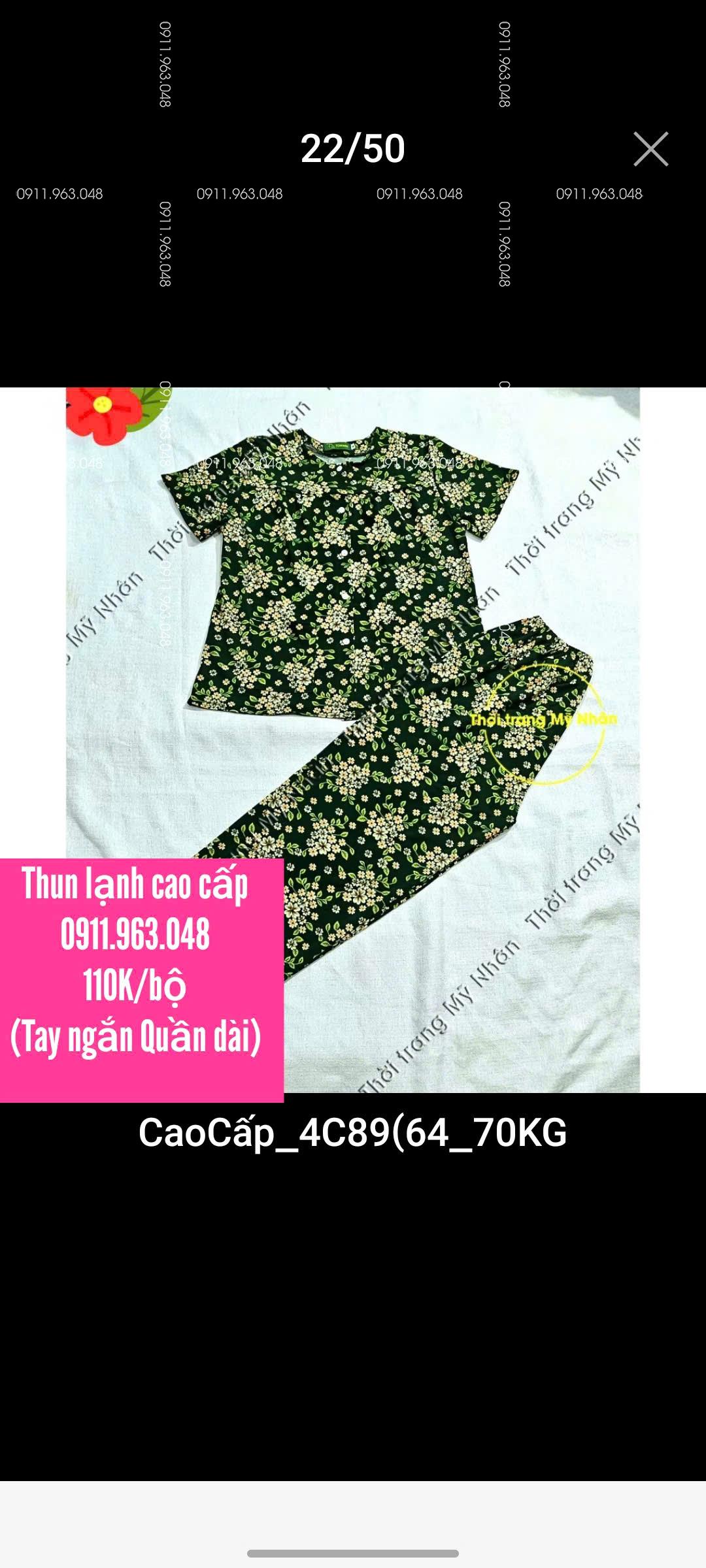 [40-75kg] Đồ bộ bà ba cho bà chất vải thun lạnh cao cấp - MN1758