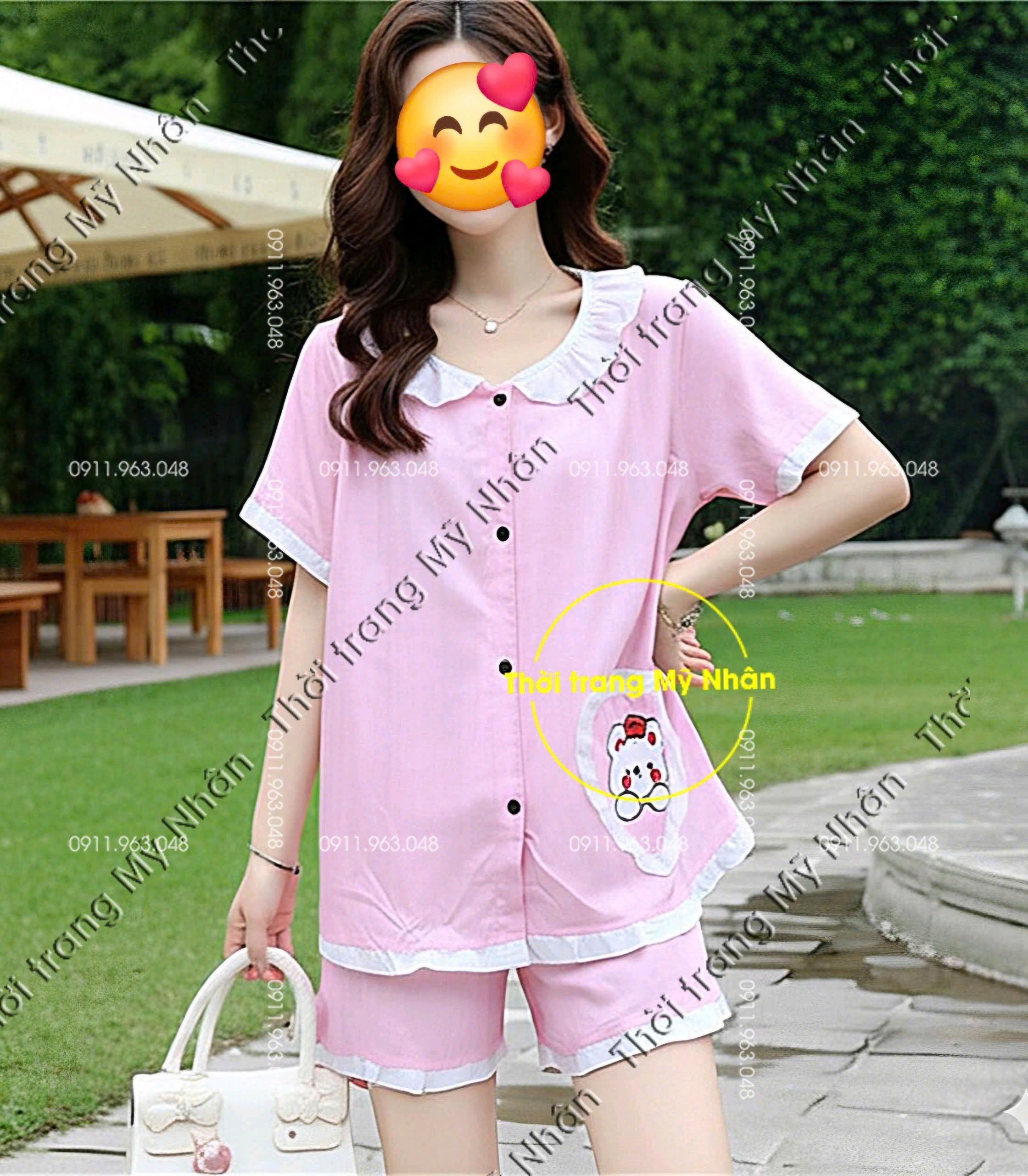 Đồ bộ ngủ mặc nhà phối túi dễ thương - MYN1756